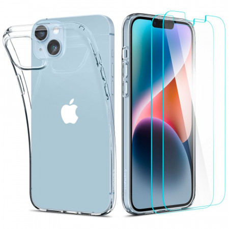 Husa iPhone 14 Spigen Crystal Pack 360 - Crystal Clear