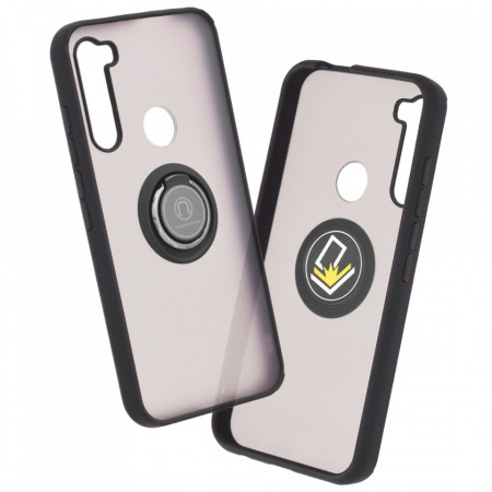Husa Motorola Moto One Fusion Plus cu inel, Techsuit Glinth - Negru