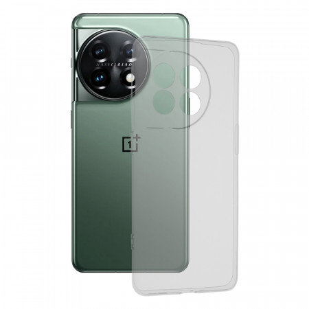 Husa OnePlus 11 din silicon TPU slim, Techsuit - Transparent