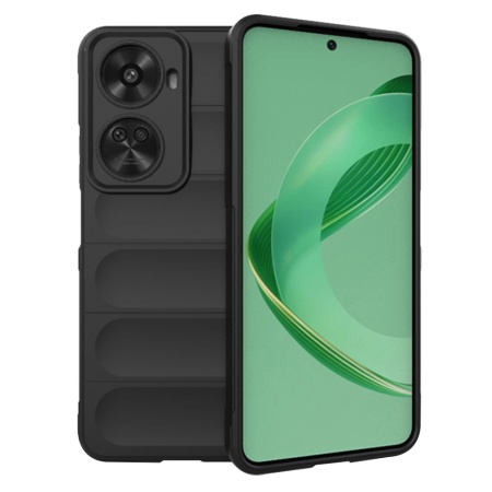 Husa pentru Huawei nova 11 SE / nova 12 SE, SKYDDAR INNOVATION, Magic Shield, din Silicon Mat, set cu sticker, Negru