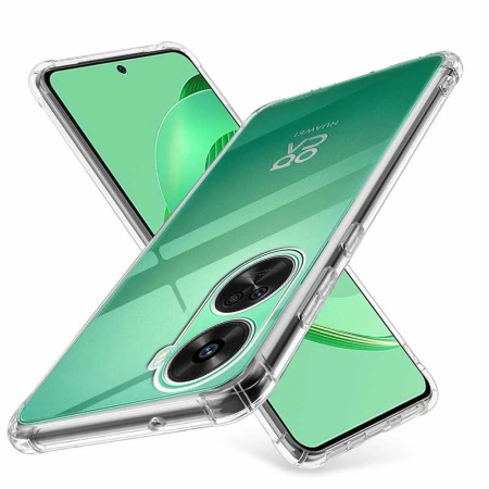 Husa pentru Huawei nova 11 SE / nova 12 SE , SKYDDAR INNOVATION, Shockproof Clear din Silicon Slim, Transparenta, set cu sticker