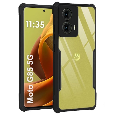 Husa pentru Motorola G85, SKYDDAR INNOVATION, StealthArmor, Antisoc, set cu sticker, Negru