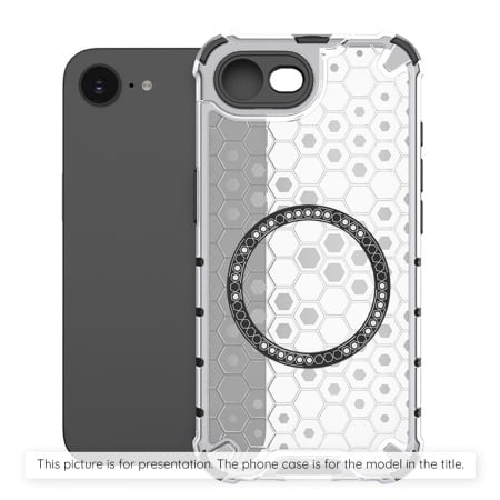 Husa pentru OnePlus Nord 4, SKYDDAR INNOVATION, HoneyComb Shield MagSafe, Alb, set cu sticker