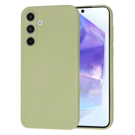 Husa pentru Samsung Galaxy A15 4G / Galaxy A15 5G din Silicon Catifelat, Protectie Premium, Skyddar SoftElegance - Verde deschis