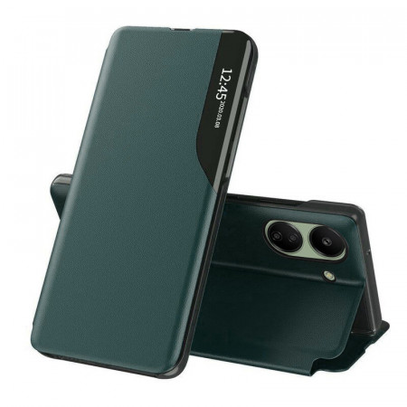 Husa pentru Xiaomi Redmi 13C 4G / Poco C65 tip carte, Skyddar Eco View Leather - Verde