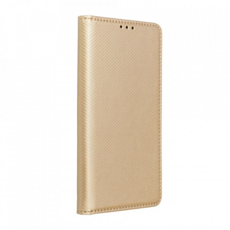 Husa pentru Xiaomi Redmi Note 12s tip carte, Skyddar Smart - Auriu