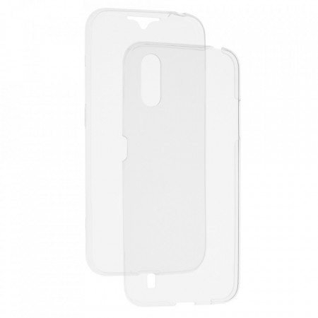 Husa Samsung Galaxy A01, din silicon TPU slim, Techsuit - Transparent
