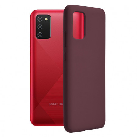 Husa Samsung Galaxy A02S din silicon moale, Techsuit Soft Edge - Plum Violet