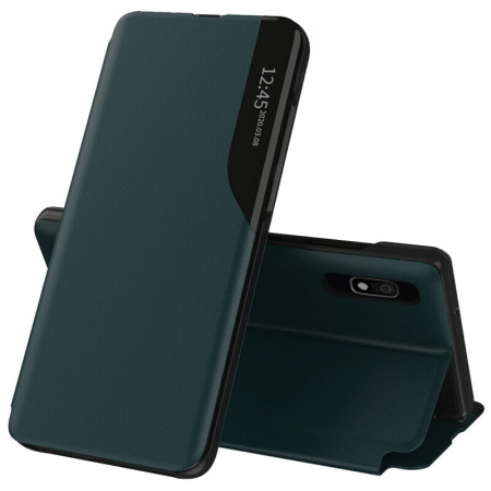 Husa Samsung Galaxy A10 tip carte, Techsuit eFold - Dark Green