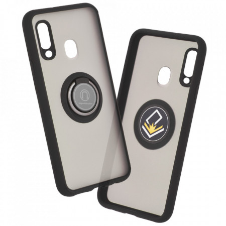 Husa Samsung Galaxy A20s cu inel, Techsuit Glinth - Negru