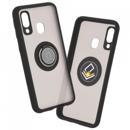 Husa Samsung Galaxy A40 cu inel, Techsuit Glinth - Negru