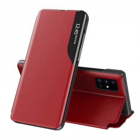 Husa Samsung Galaxy A51 tip carte, Techsuit eFold - Rosu
