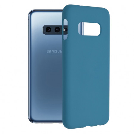 Husa Samsung Galaxy S10e din silicon moale, Techsuit Soft Edge - Denim Blue