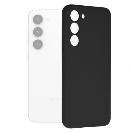 Husa Samsung Galaxy S23 Plus din silicon moale, Techsuit Soft Edge - Negru