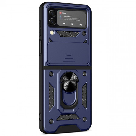 Husa Samsung Galaxy Z Flip 3 Hybrid CamShield, Tech-Protect - Albastru