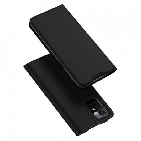 Husa Xiaomi Redmi 10 tip carte, Skin Pro Dux Ducis - Negru