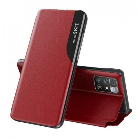 Husa Xiaomi Redmi 10 tip carte, Techsuit eFold - Rosu