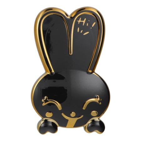 Suport Adeziv Universal Iepuras, Ideal pentru Vizionare Video, 9x6 cm, SKDR, Negru