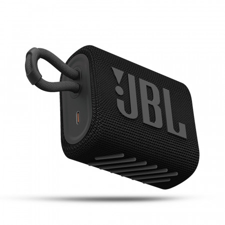 Boxa portabila Wireless, BT 5.1, design compact, rezistenta la apa IP67, JBL (GO3) - Negru