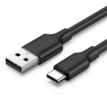 Cablu de Date USB la Type-C 1.5m, Ugreen Nickel Plating - Negru