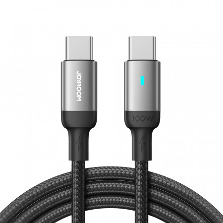 Cablue de date Type-C la Type-C, Fast Charge 100w, 480Mbs, 1.2m, JoyRoom - Negru