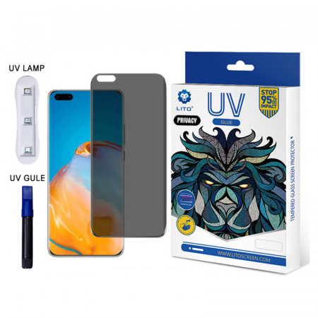 Folie de sticla Huawei Mate 40 Pro, UV Glue LITO - Privacy