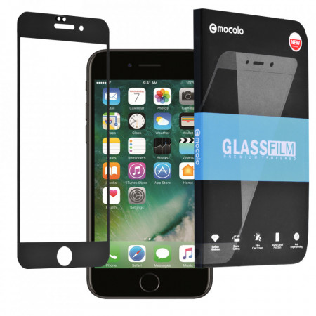 Folie de sticla iPhone 7 Plus / 8 Plus, 3D Full Glue MOCOLO - Negru
