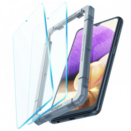 Folie sticla Samsung Galaxy A32 5G, ALM Glas (2xPack) Spigen - Clear
