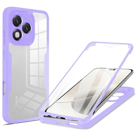 Husa + Folie pentru Honor 400 Lite, SKYDDAR INNOVATION, [Pachet 360°] ColorVerse, set cu sticker, Mov