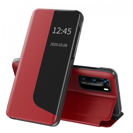 Husa Huawei P40 tip carte, Techsuit eFold - Rosu