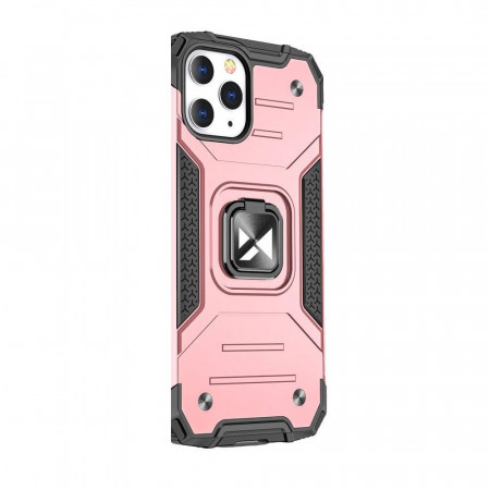 Husa iPhone 13 Pro, Functie magnetica, Wozinsky Ring Armor - Rose