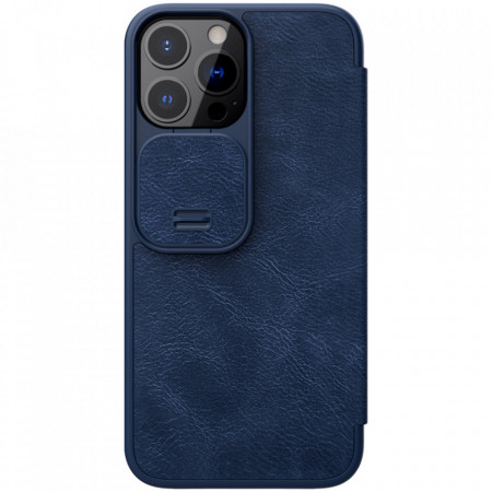 Husa iPhone 13 Pro Max, Qin Leather PRO Case, Nillkin - Albastru