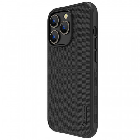 Husa iPhone 14 Pro, Nillkin Super Frosted Shield Pro - Negru