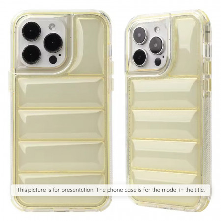 Husa iPhone 15 Plus, Skyddar Luxury Waves - Galben