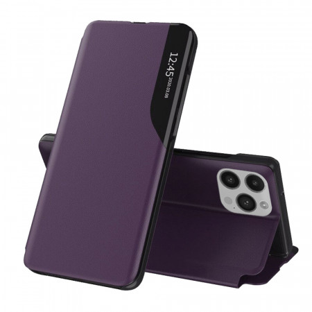 Husa iPhone 15 Pro Max tip carte, Techsuit eFold - Mov