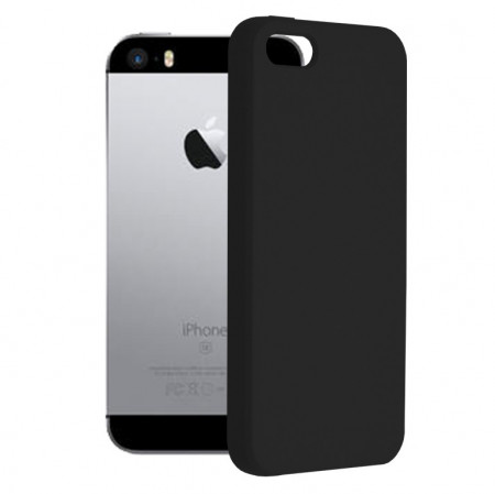 Husa iPhone 5 / 5S din silicon moale, Techsuit Soft Edge - Negru