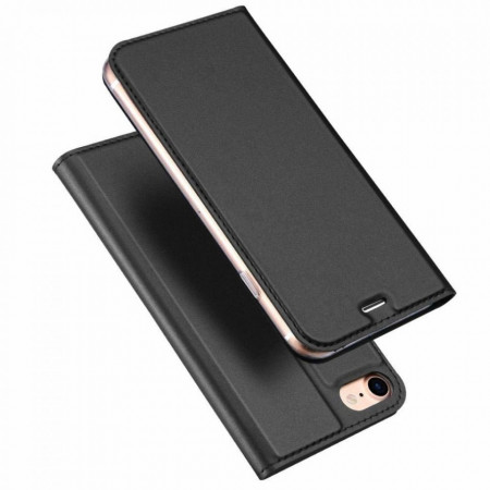 Husa iPhone 7 / 8 / SE 2 / SE 2020 tip carte, Skin Pro Dux Ducis - Negru