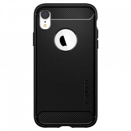 Husa iPhone XR, Rugged Armor Spigen - Negru