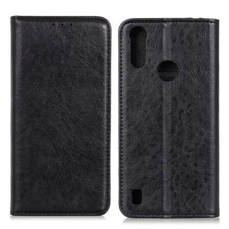 Husa Motorola Moto E7 Power tip carte, Techsuit Smart Magnet - Negru