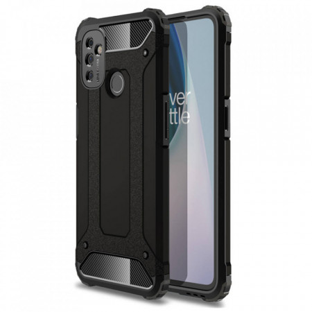 Husa Oneplus Nord N100 din plastic dur, Techsuit Hybrid Armor - Negru