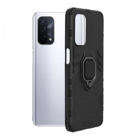 Husa OPPO A74 4G cu inel, Techsuit Silicone Shield - Black