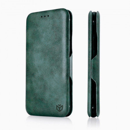 Husa Oppo A78 4G tip carte magnetica, Techsuit Safe Wallet - Verde