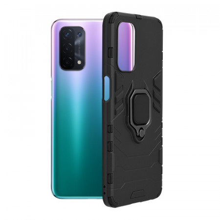Husa OPPO OPPO A54 5G / A74 5G / A93 5G cu inel, Techsuit Silicone Shield - Negru