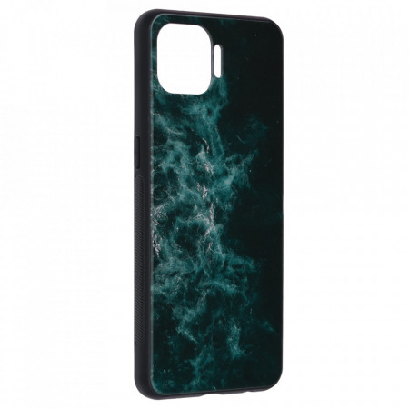 Husa OPPO Reno 4 Lite / A93 cu sticla securizata, Techsuit Glaze - Blue Nebula