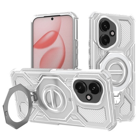 Husa pentru Honor 400, Antisoc, SKYDDAR INOVATION, Carbon Shield PRO, Magsafe, set cu sticker, Alb