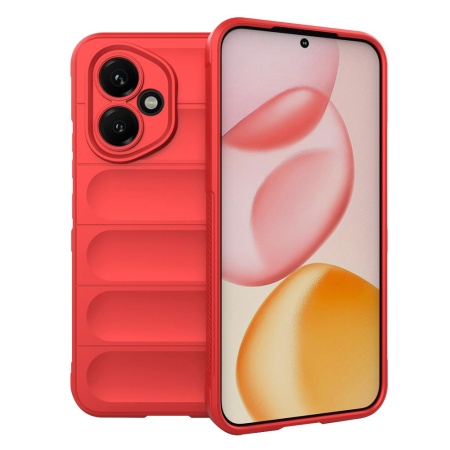 Husa pentru Honor 400, SKYDDAR INNOVATION, Magic Shield, din Silicon Mat, set cu sticker, Rosu