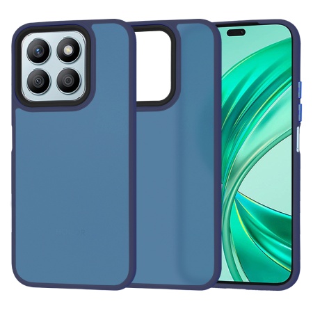 Husa pentru Honor X8b, ce Absoarbe Cele mai Aspre Socuri, Skyddar Frosted - Bleumarin