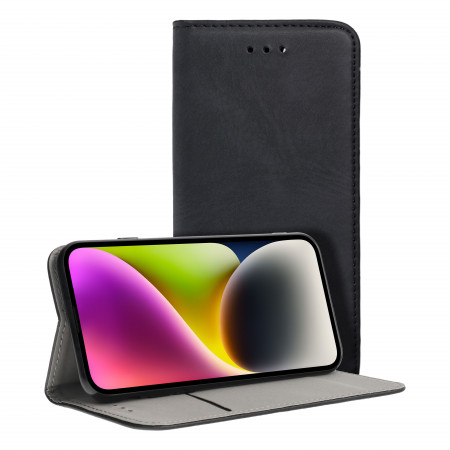 Husa pentru Huawei P30 Lite tip carte, supot card Skyddar Magneto - Negru