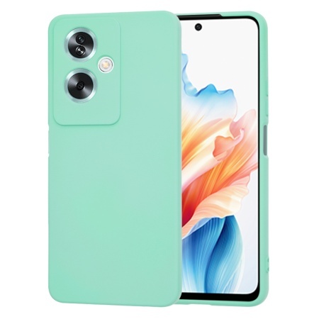 Husa pentru Oppo A79 5G / OnePlus Nord N30 SE, SKYDDAR INNOVATION, din Silicon Catifelat, SoftElegance, set cu sticker, Turcoaz