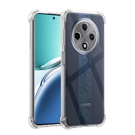 Husa pentru Oppo Reno12 F 5G / Reno12 FS / Reno12 F 4G , SKYDDAR INNOVATION, Shockproof Clear din Silicon Slim, Transparenta, set cu sticker